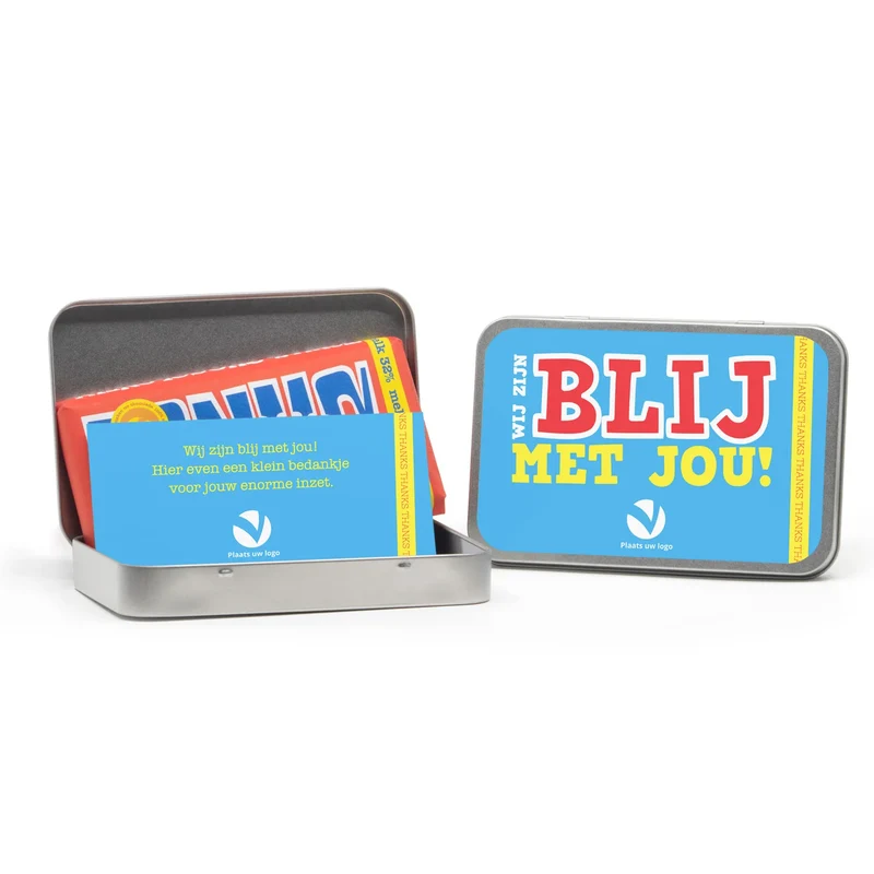 Tony's Chocolonely 180 gram in blik - Vrijwilliger