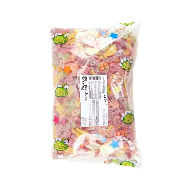 Lutti Tropical Fish - snoep grootverpakking - vrac - 3kg