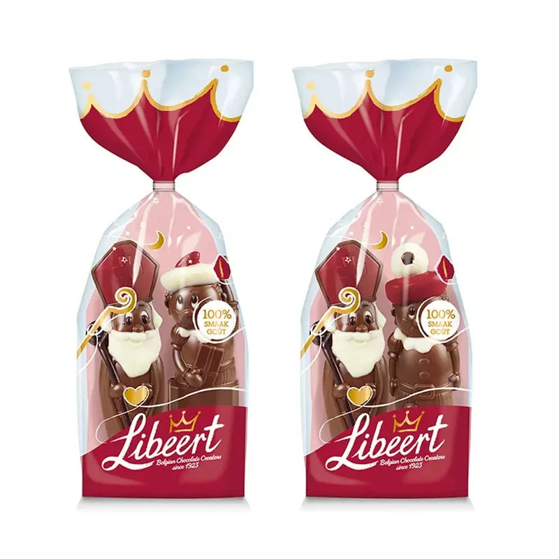 Libeert Sint & Piet - melkchocolade - 150g (één van afgebeelde figuren)