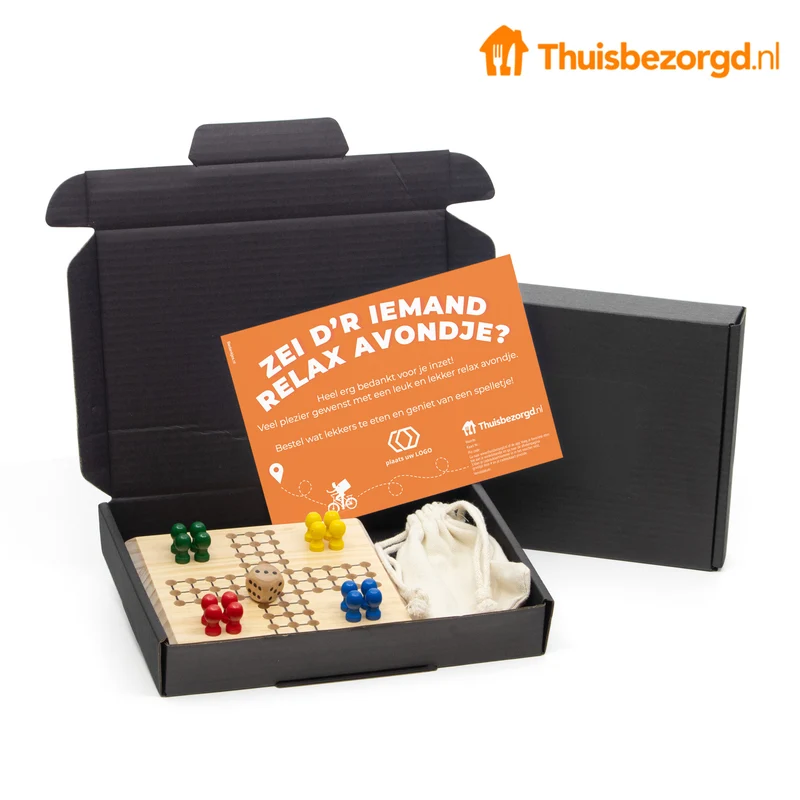 Relax Avondje Cadeaupakket – Thuisbezorgd Bon & Spel