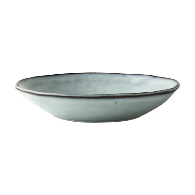 Dutch Rose Organic Diep Bord Blauw - 23,5 cm