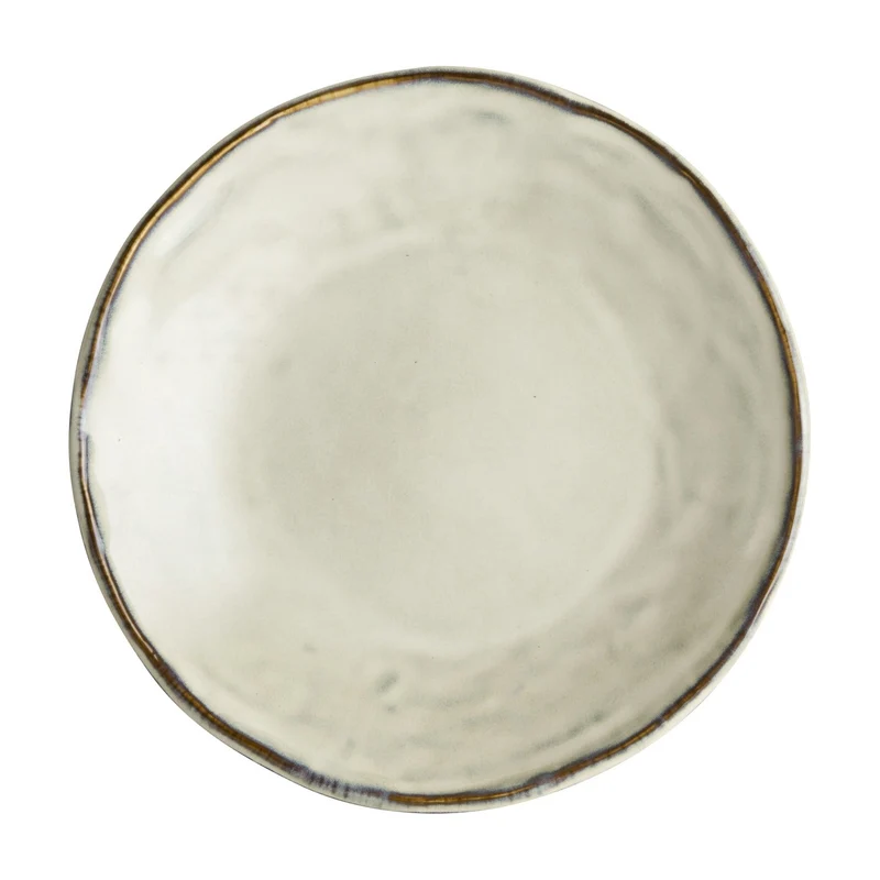 Dutch Rose Organic Gebaksbord Crème - 17 cm