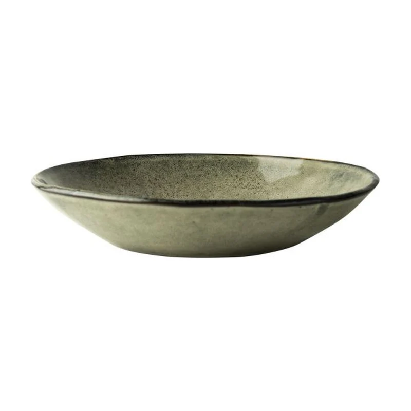 Dutch Rose Organic Diep Bord Groen - 23,5 cm