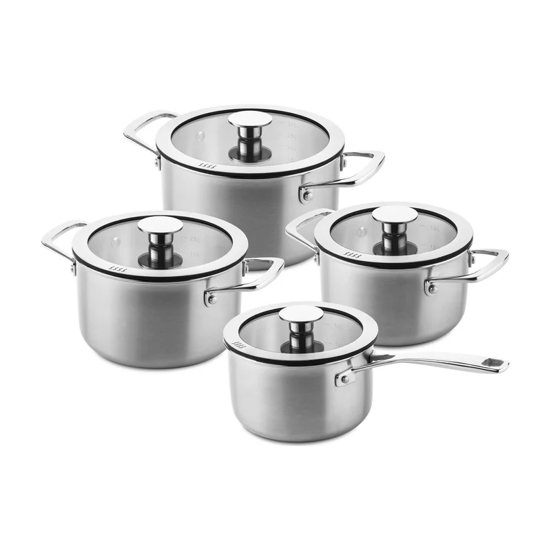 Ducq Downdraft Pannenset 3-laags 4-delig