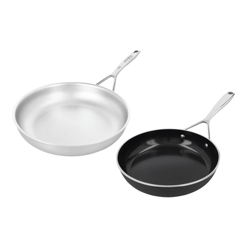 Demeyere Silverline 7 Koekenpan + Alu Plus 3 Ceraforce - 24 + 28 cm