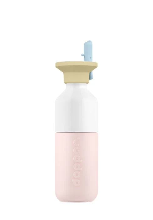 Dopper Steel Soft Pink x Flip Straw - 350 ml