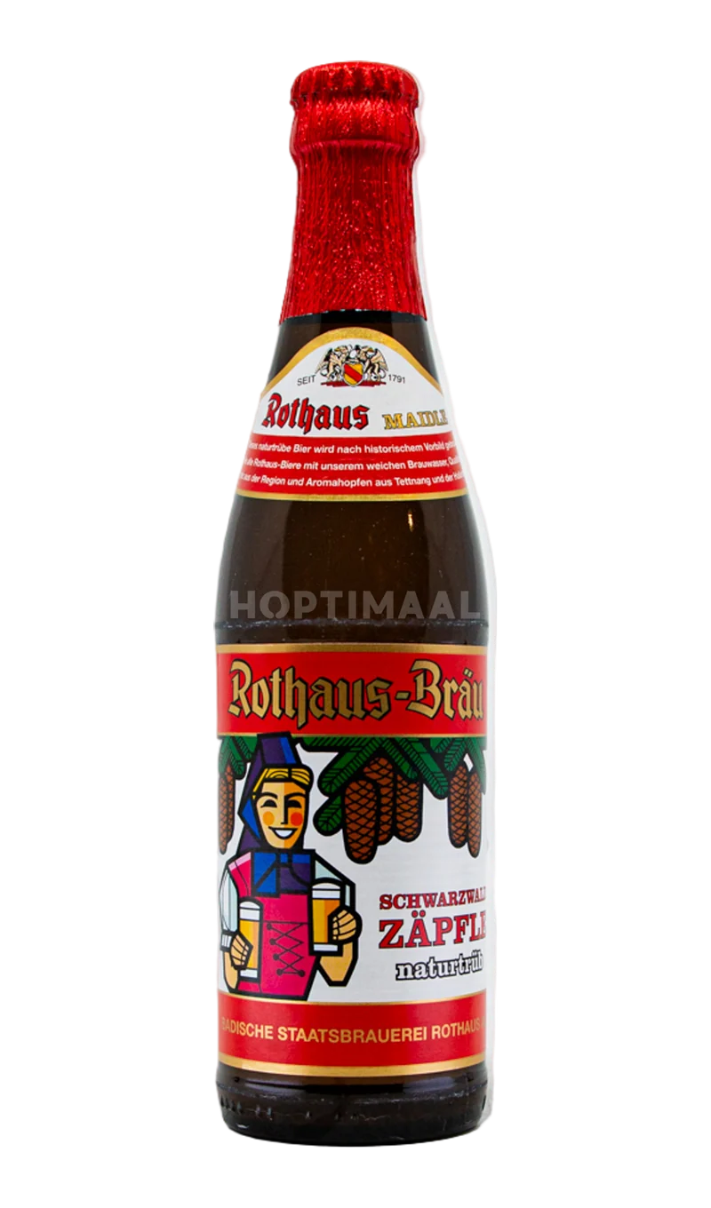 Badische Staatsbrauerei Rothaus Schwarzwald Zäpfle naturtrüb / Maidle