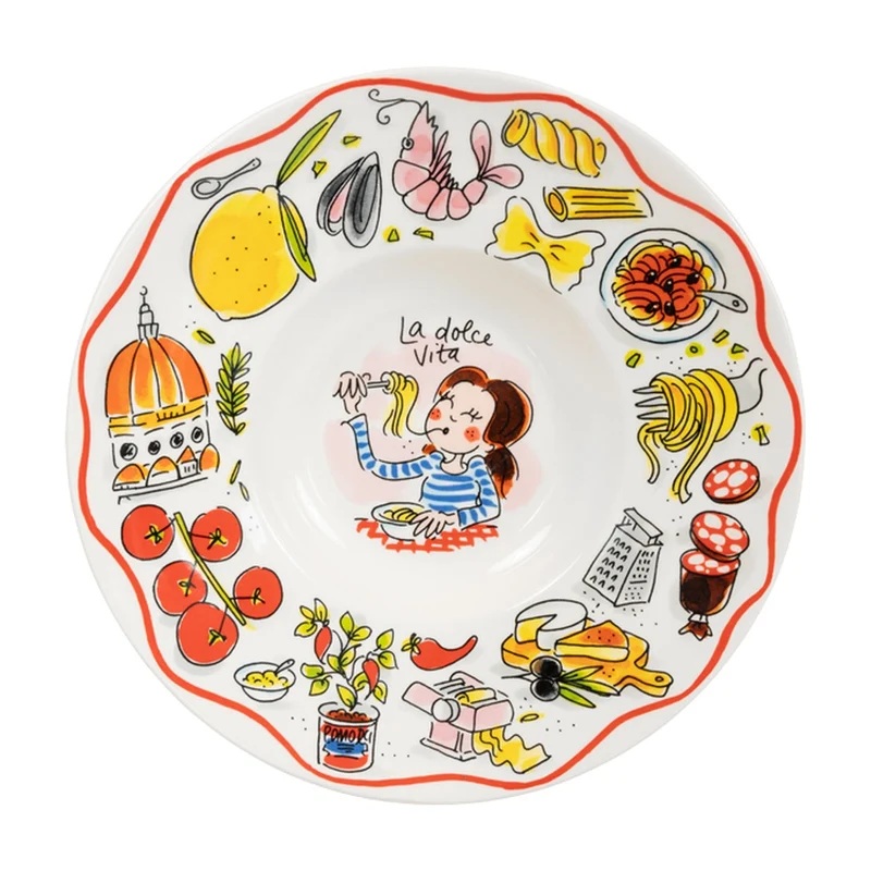 Blond Amsterdam Pasta Bord La Dolce Vita - 24 cm