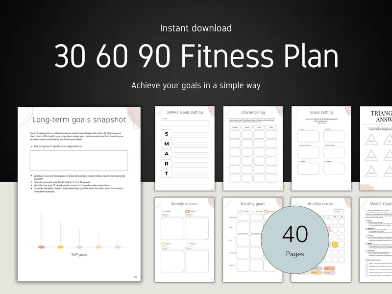 Fitness Plan for Workout Tracking | 90-Day Action