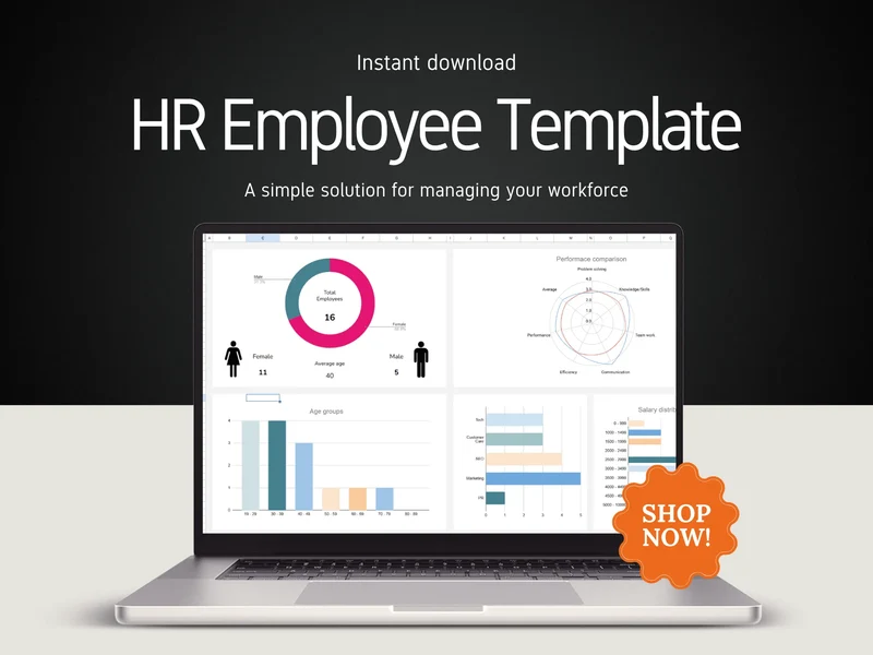 HR Dashboard for Tracking Employee | Google Sheets