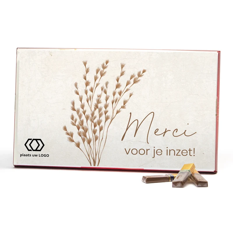 Merci met eigen inlay kaart 400 gram - Verpleging