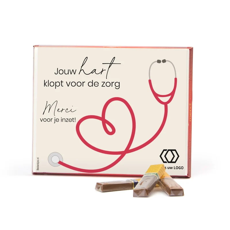 Merci met eigen inlay kaart 250 gram - Verpleging