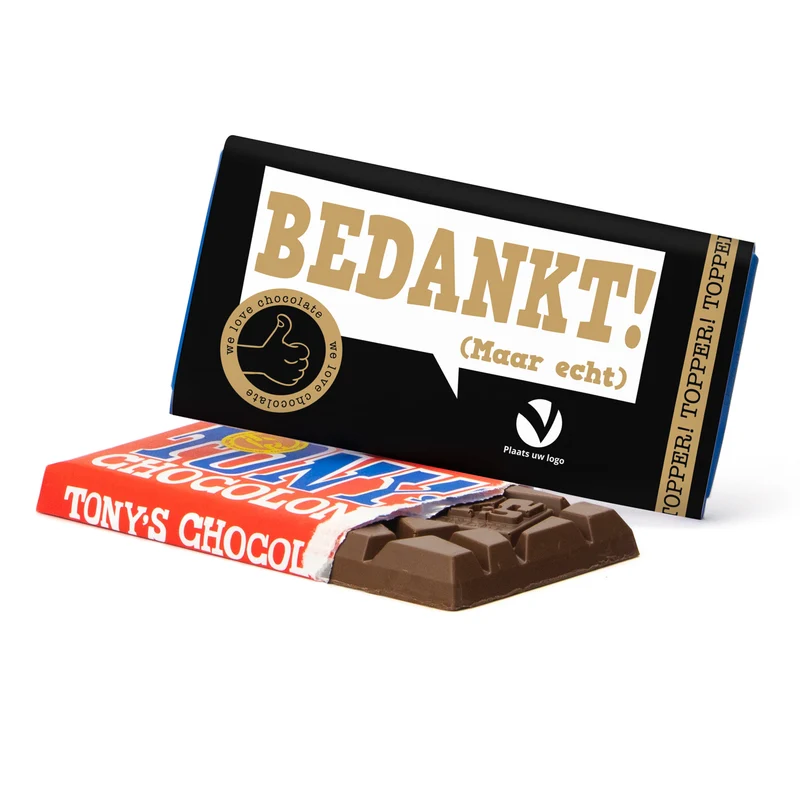 Tony's Chocolonely met eigen wikkel - Kerst