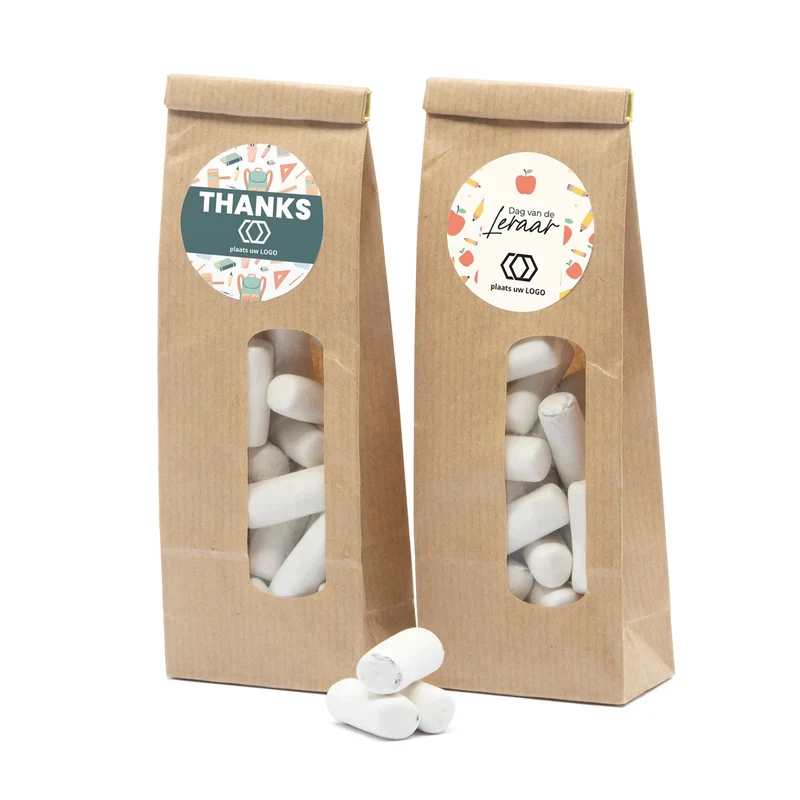 Kraftzakje met snoepjes - Leraar