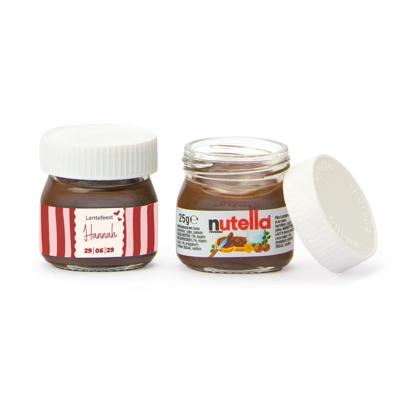 Mini potje nutella - Communie meisjes
