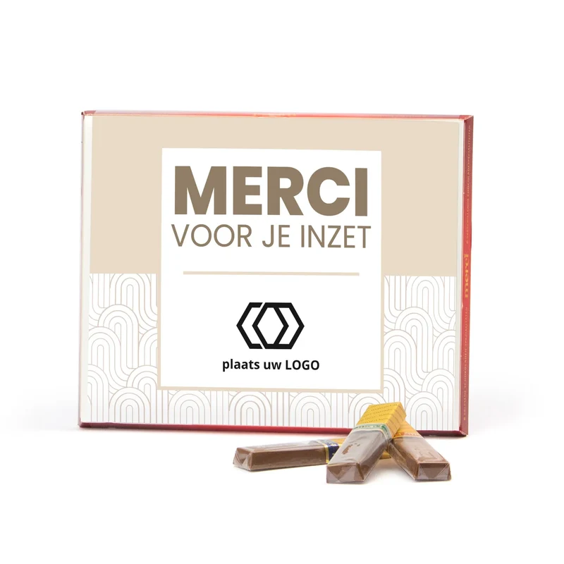 Merci met eigen inlay kaart 250 gram - Zakelijk