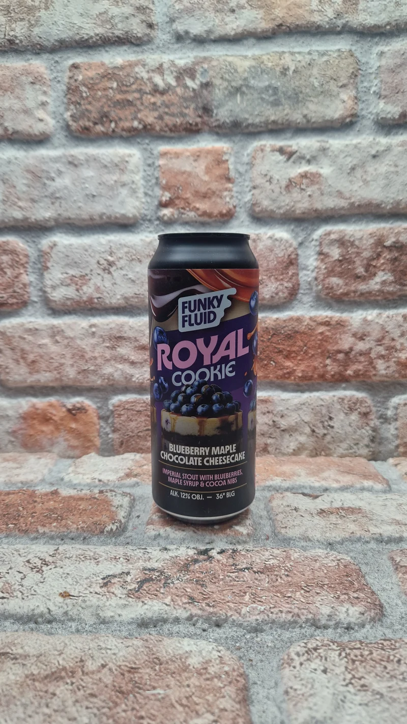 Funky Fluid Royal Cookie: Blueberry Maple Chocolate Cheesecake Stout - 50 CL