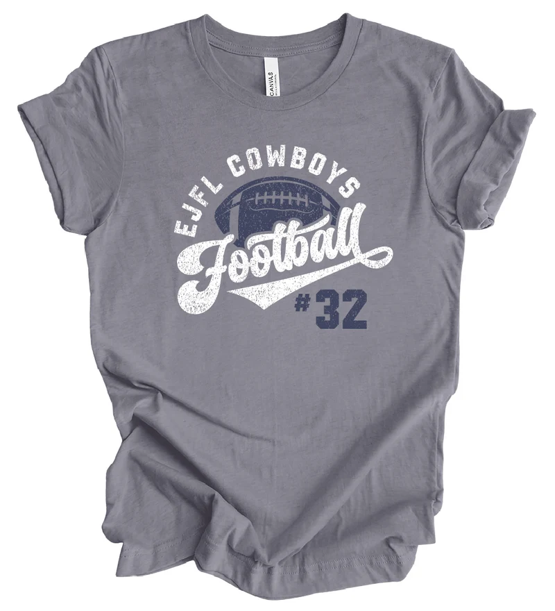 EJFL Cowboys Vintage w/ Custom Number