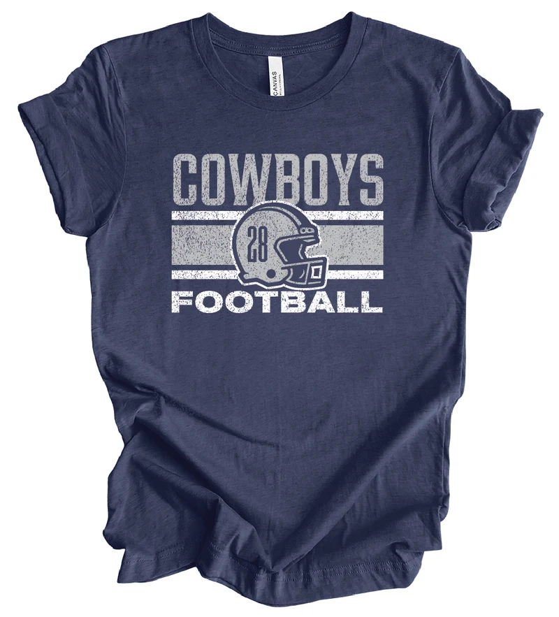 EJFL Cowboys Helmet w/ Custom Number