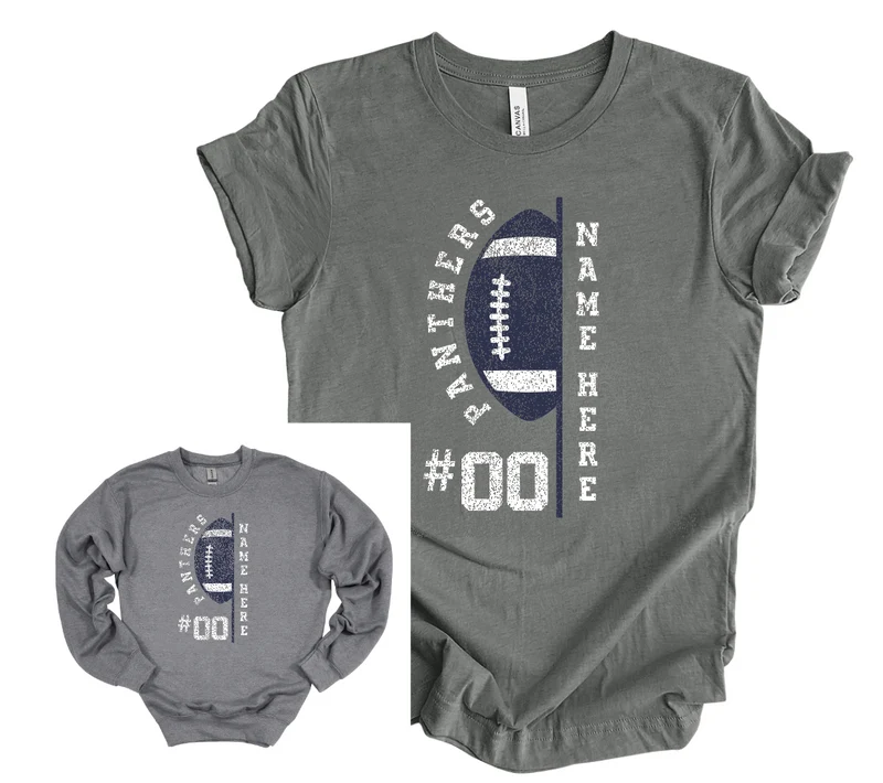 Reitz Football Name & Number - Deep Grey