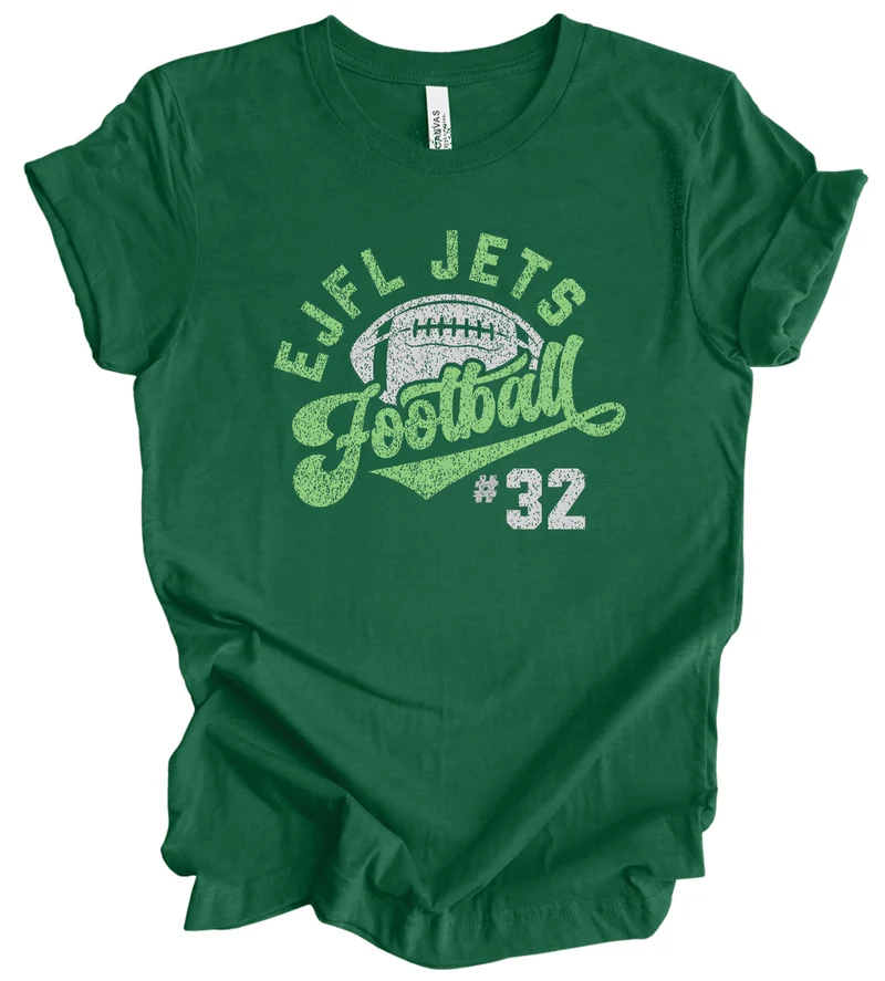 EJFL Jets Vintage w/ Custom Number