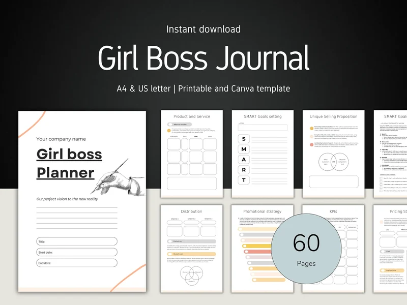 Girl Boss Business Journal Template