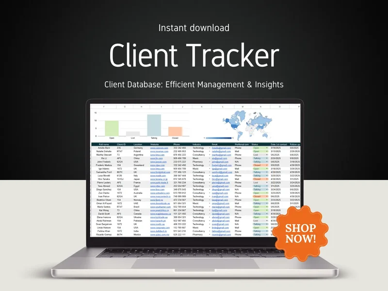 Client Tracker & Small Business CRM Template