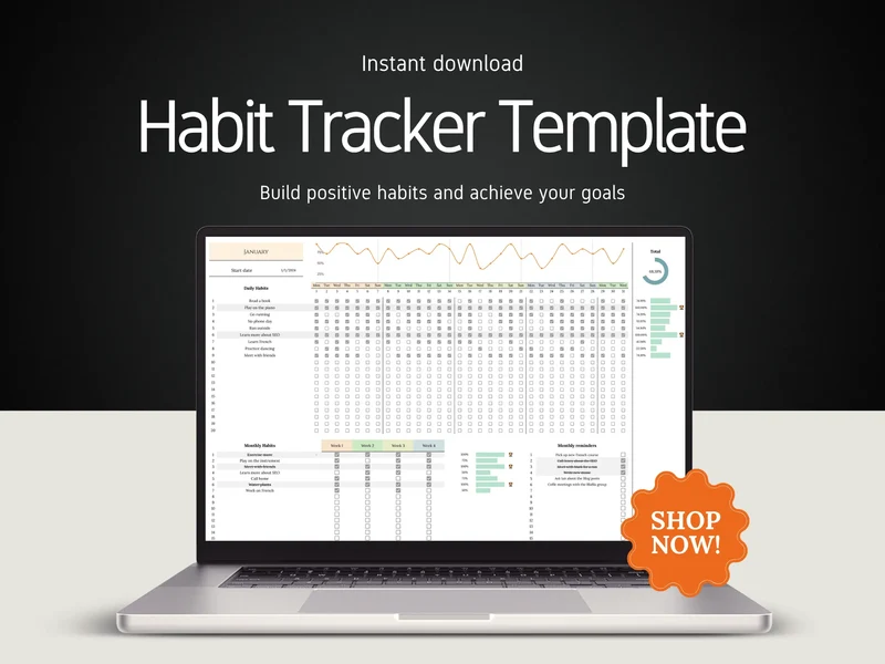 Google Sheets Habit Tracker Template