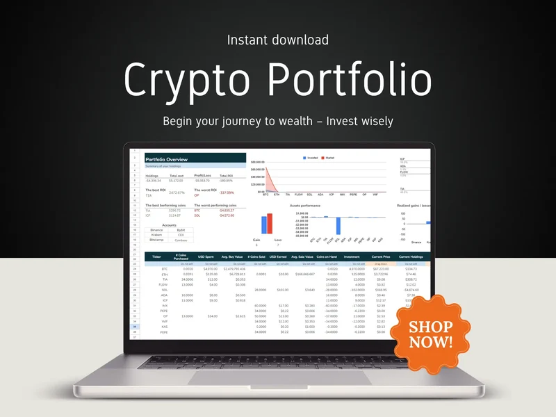 Crypto Portfolio Tracker for Investors | Google Sheets