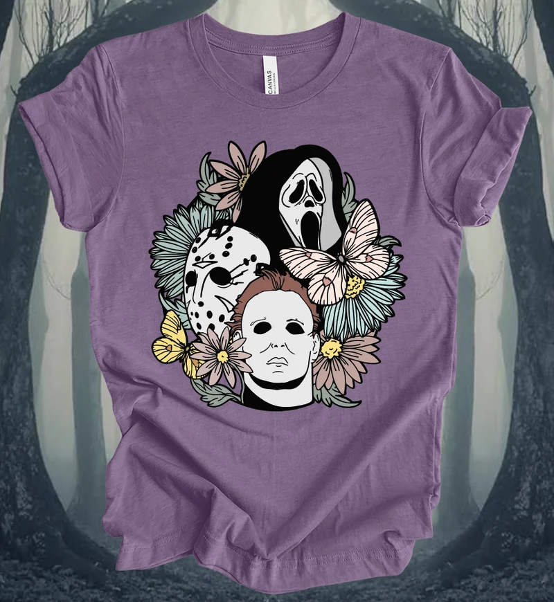 Horror Floral - Cool Colors