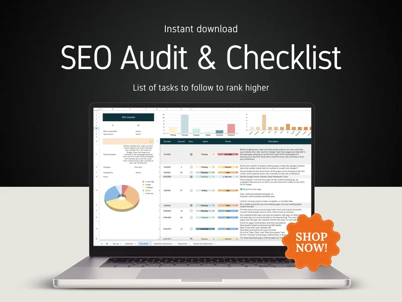 Google Sheets SEO Checklist Template