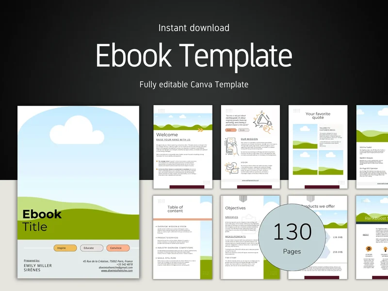 eBook Mockup Template | No images