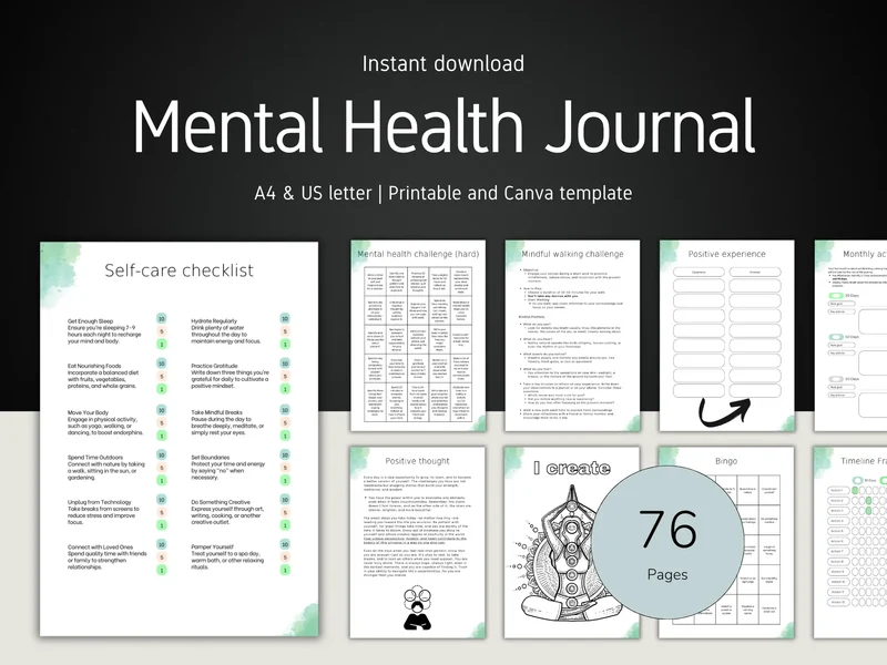 Mental Health Journal Template