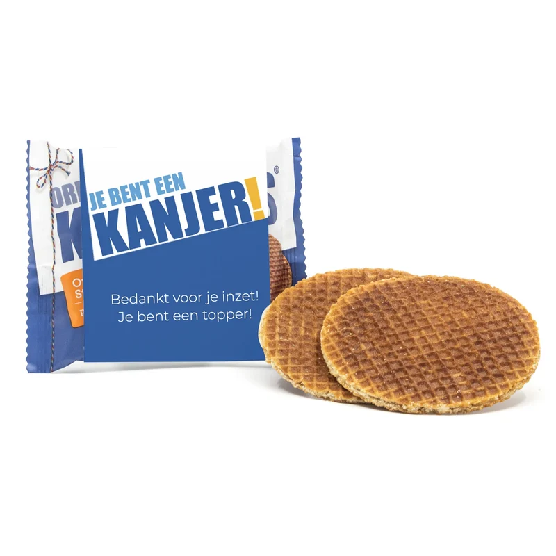 Kanjers Stroopwafels met eigen sleeve - Zakelijk