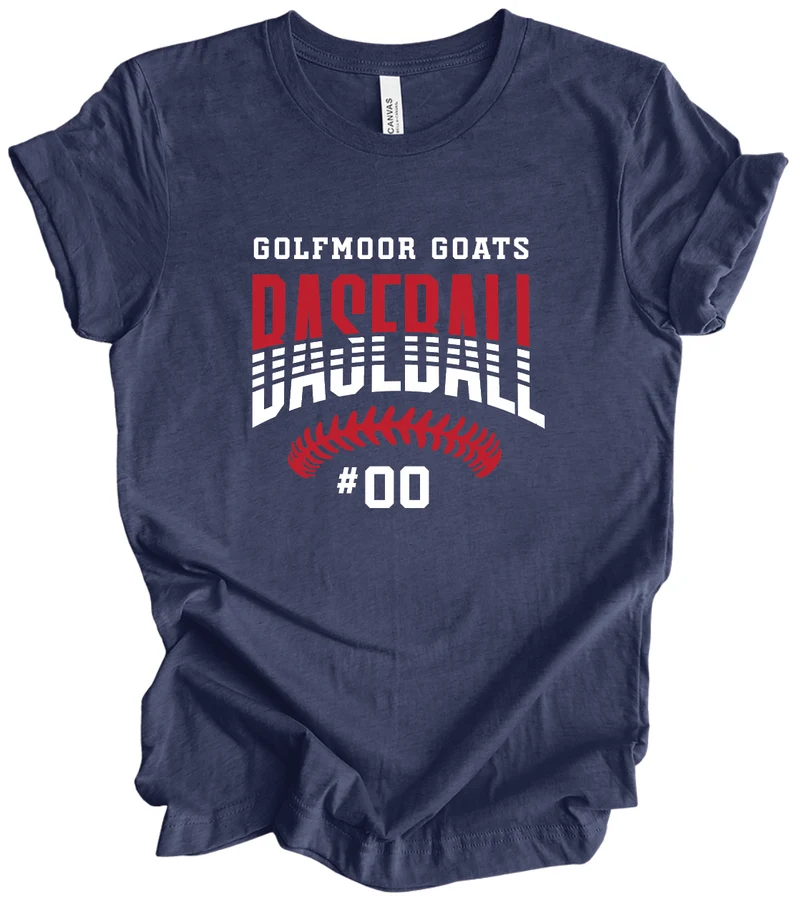 Goats Baseball Stitches w/ Custom Number