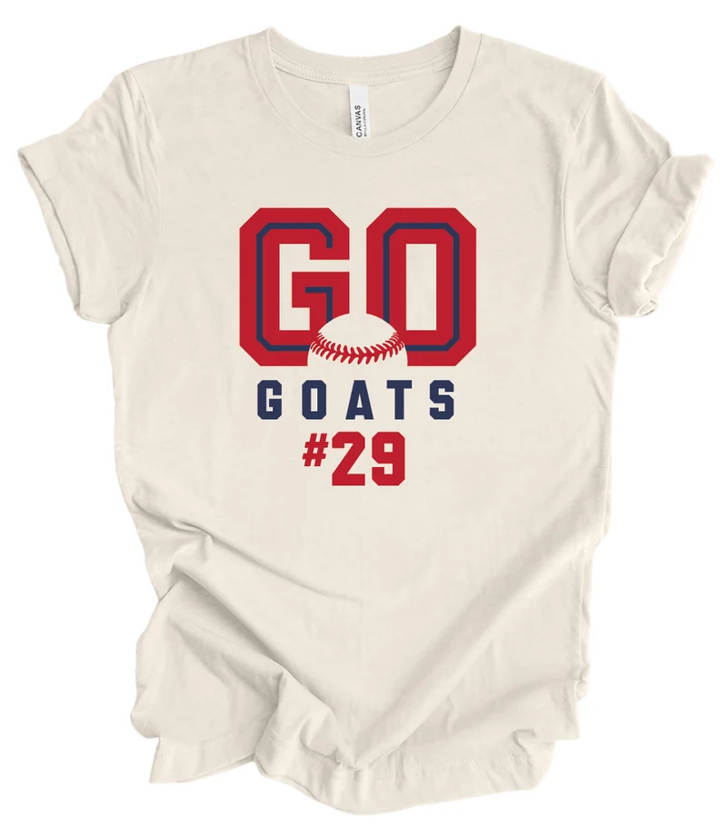 Go Goats w/ Custom Number