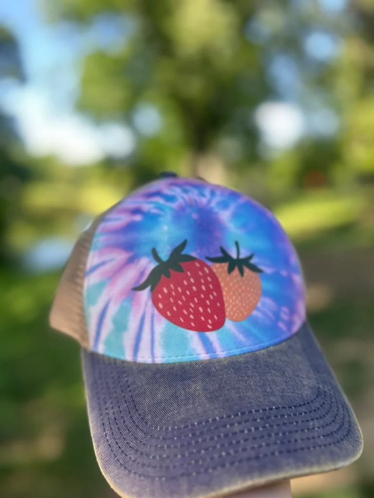 Strawberry Hat 3 (Tie-Dye)