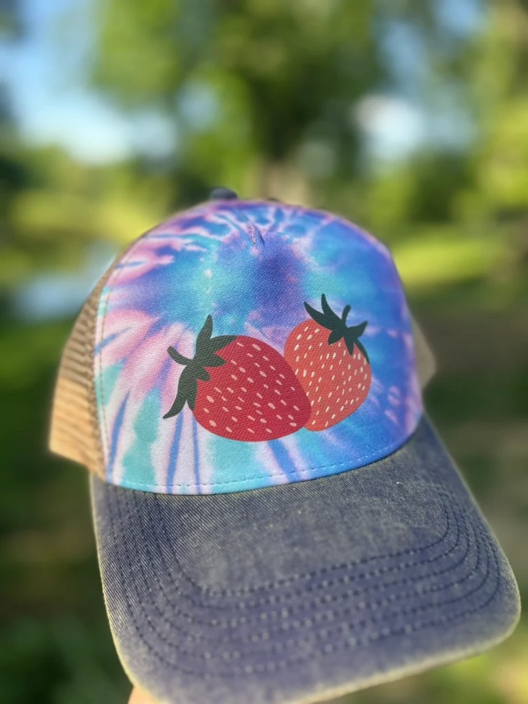 Strawberry Hat 2 (Tie-Dye)