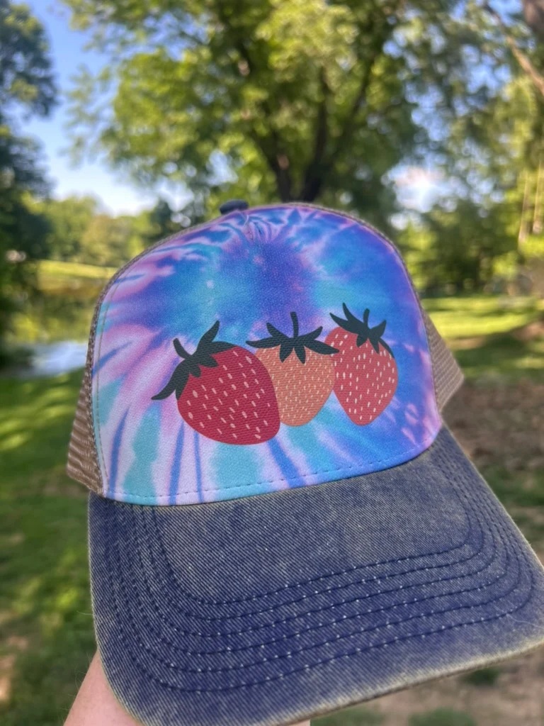 Strawberry Hat 1 (Tie-Dye)