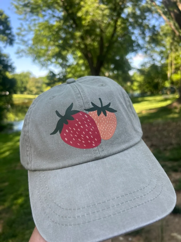 Strawberry Hat (Tan/Stone color) IN STOCK