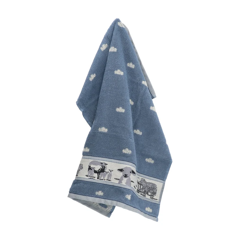Bunzlau Castle Keukendoek - Schaap Grijs/Blauw