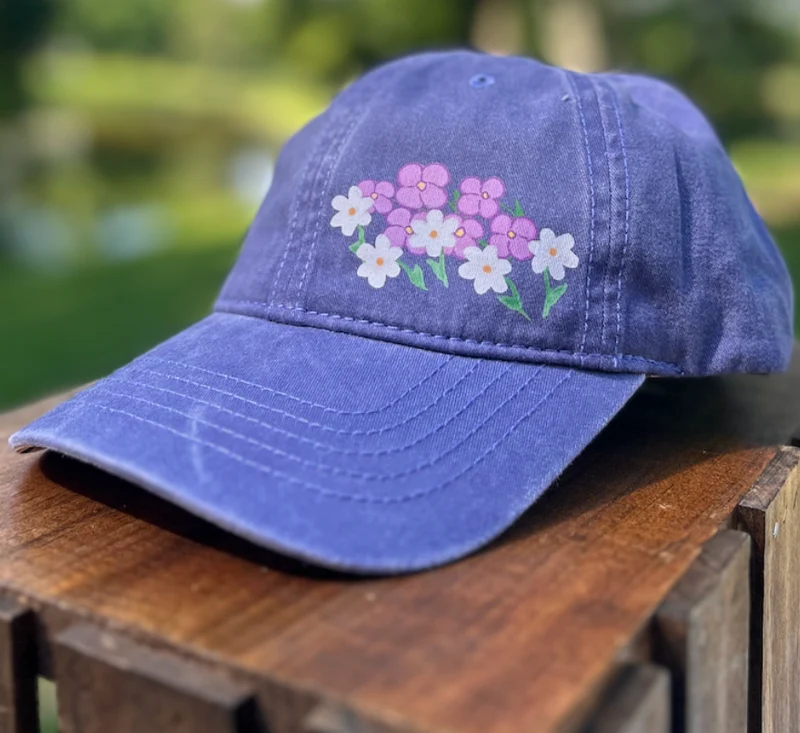 Floral Hat - Violet Floral