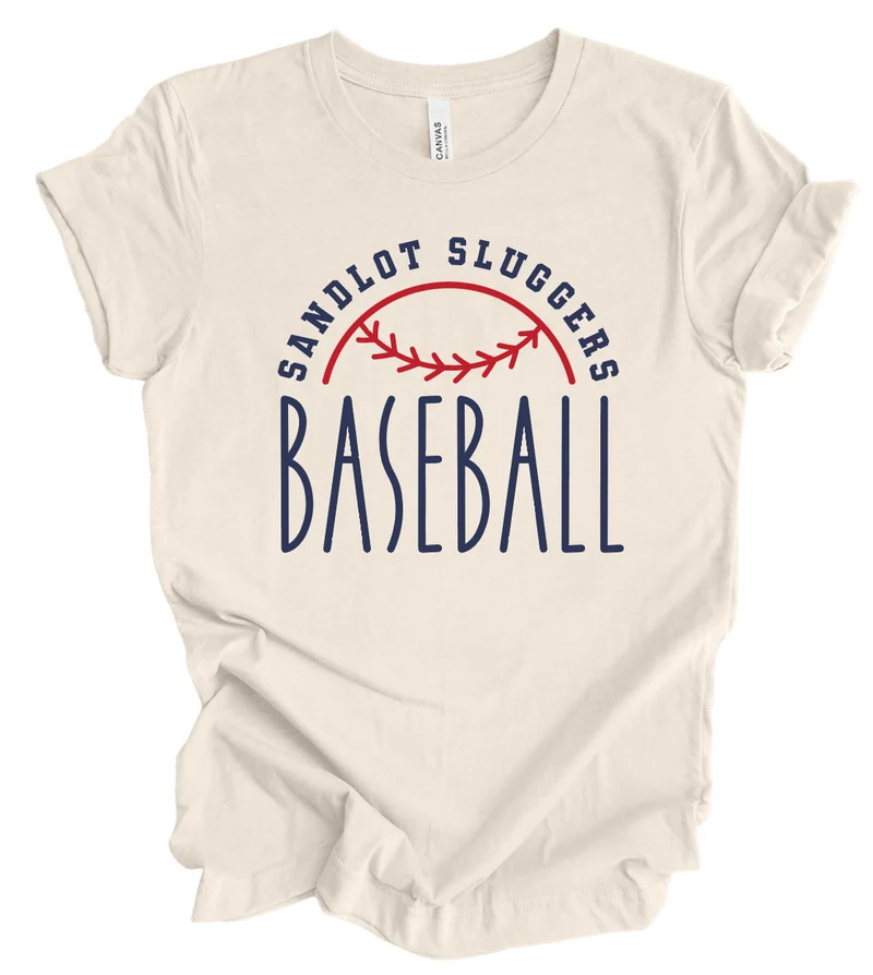 Sandlot Sluggers Baseball Tall Letters