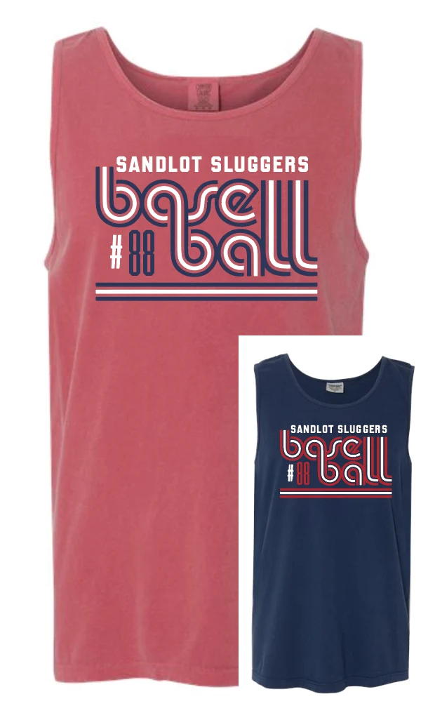 Sandlot Sluggers Retro Tank w/ Custom Number