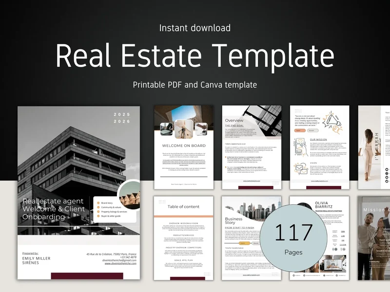 Real Estate Business Plan Template | Canva & PDF
