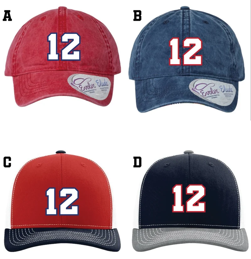 Custom Number Hat - Adult Infinity or Richardson Trucker Hat