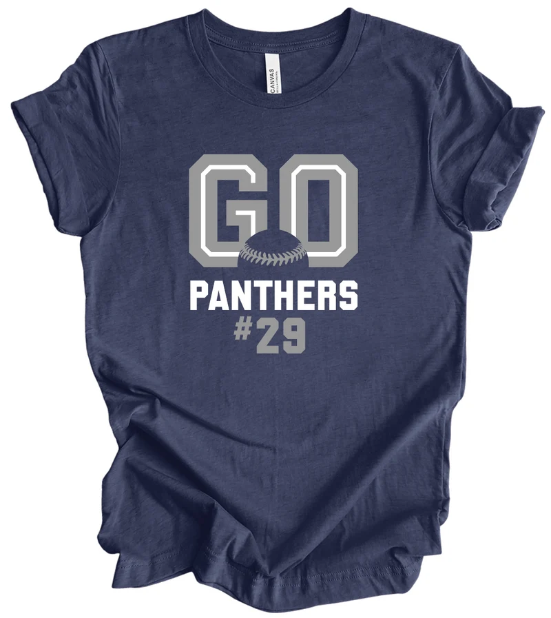 Go Panthers w/ Custom Number