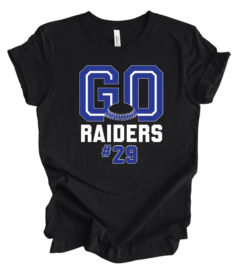 Go Raiders w/ Custom Number