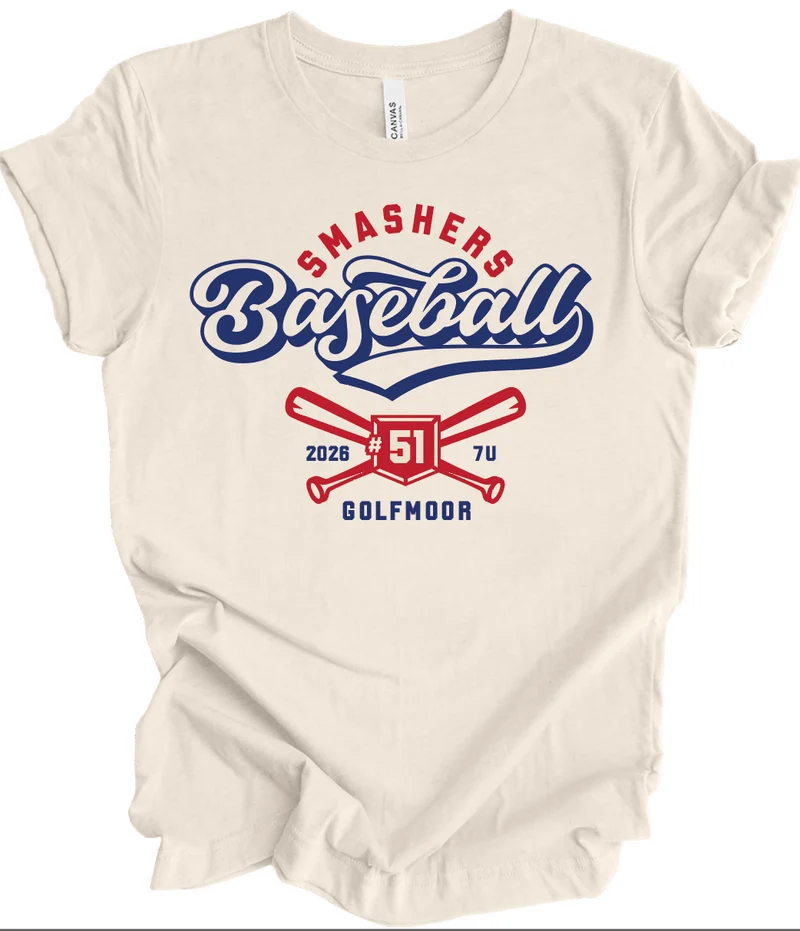 Smashers Baseball 2026 10U w/ Custom Number