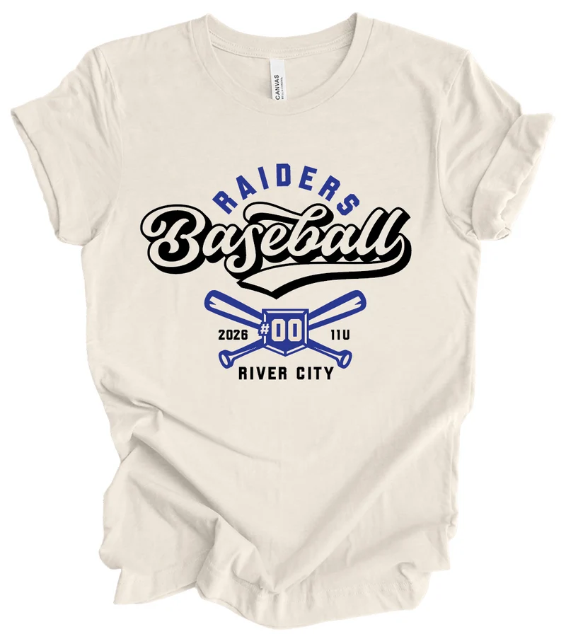 Raiders Baseball 2026 11U w/ Custom Number